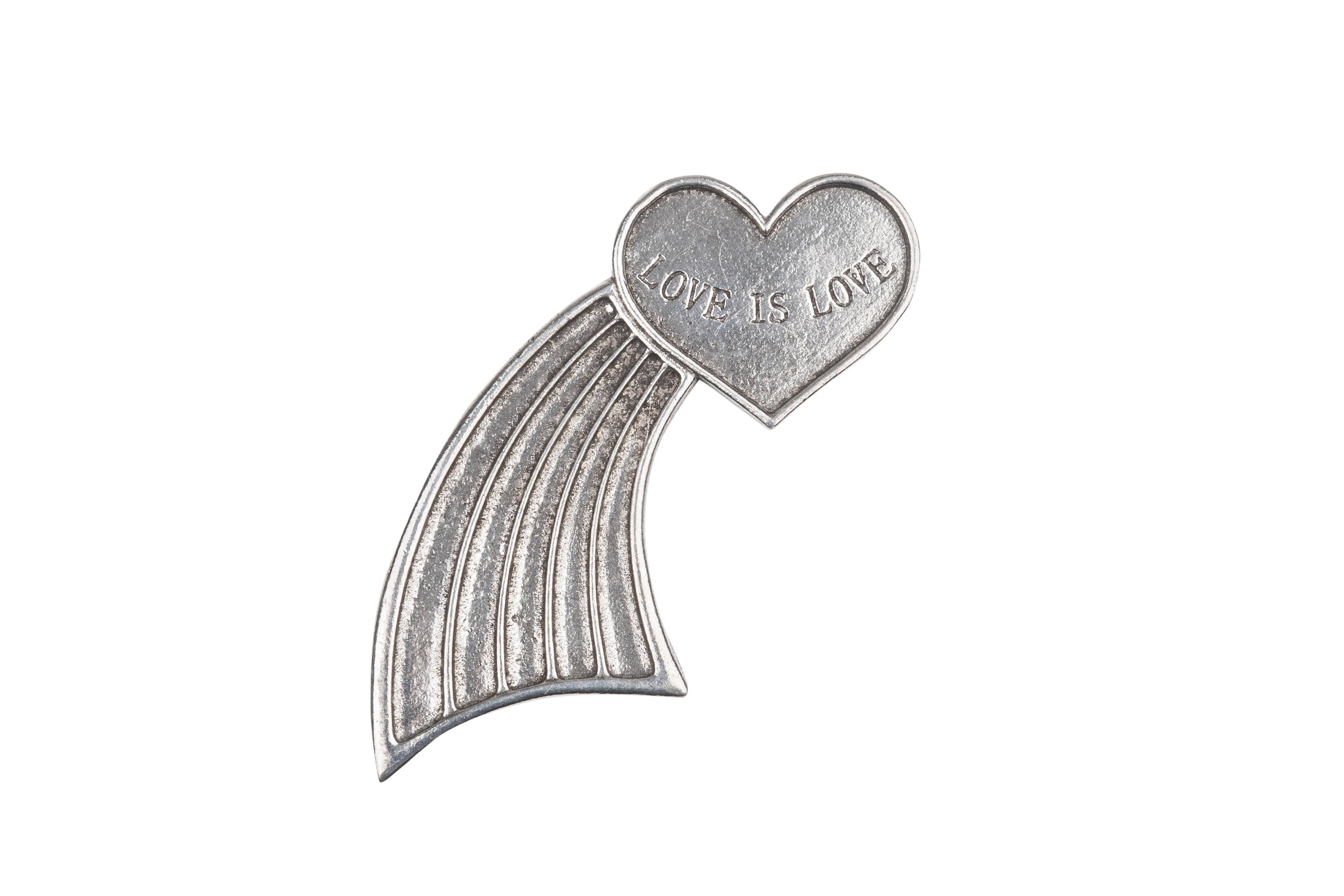 Progress Pride LBGTQ Pewter Kilt Pin - Braemar Highlandwear Polished