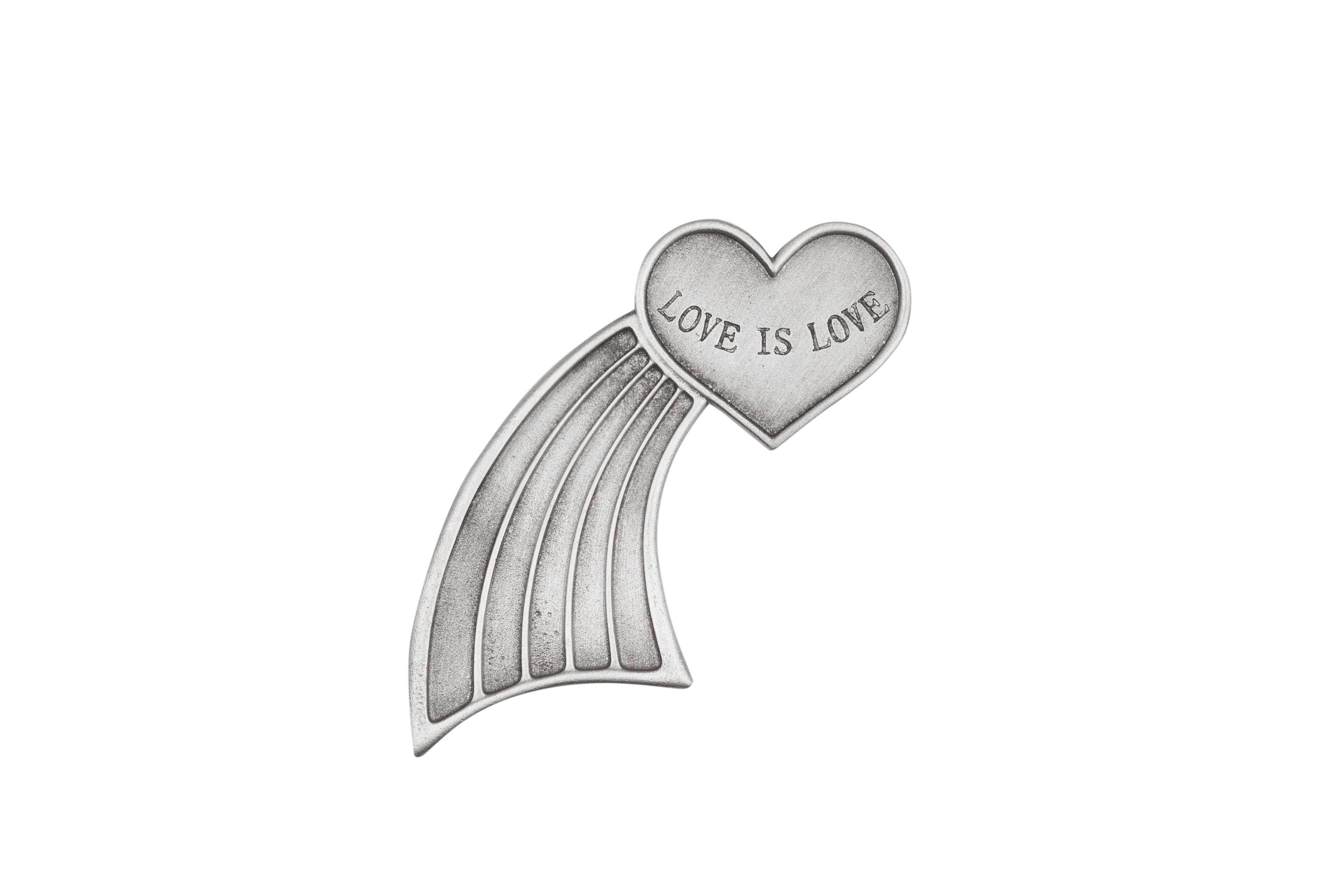 Progress Pride LBGTQ Pewter Kilt Pin - Braemar Highlandwear Matte